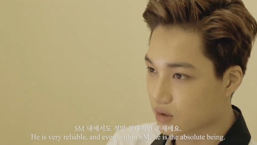 EXO Kai: &ldquo;He is very reliable, and even within SM, he is the absolute being.&rdquo;